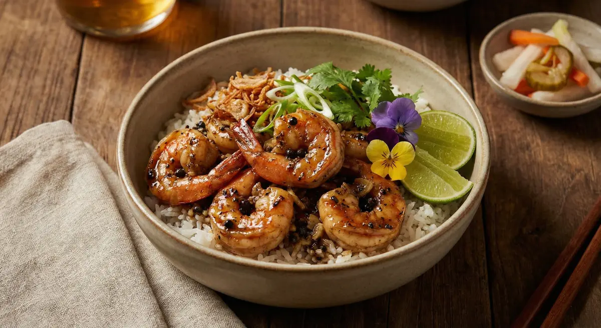 黑椒虾仁盖饭 - 黑椒盖饭 海鲜系列